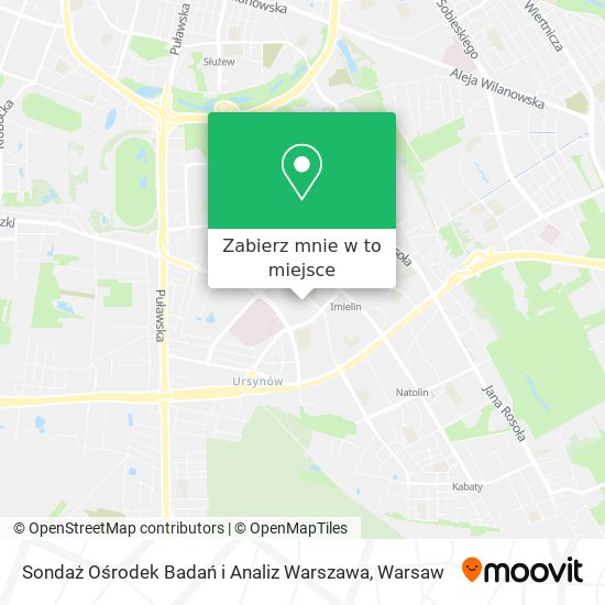 Mapa Sondaż Ośrodek Badań i Analiz Warszawa