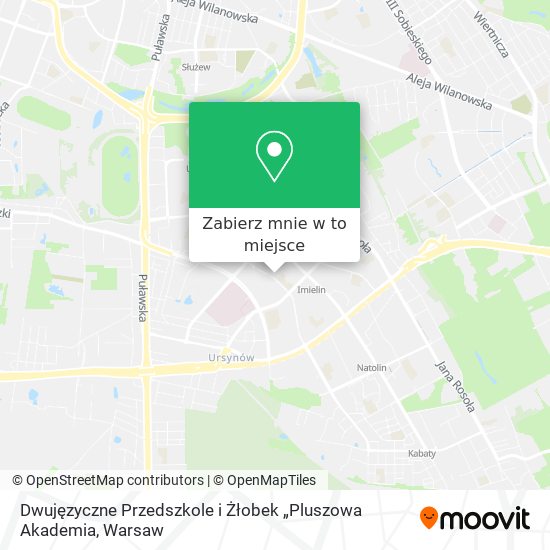 Mapa Dwujęzyczne Przedszkole i Żłobek „Pluszowa Akademia