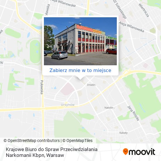 Mapa Krajowe Biuro do Spraw Przeciwdziałania Narkomanii Kbpn