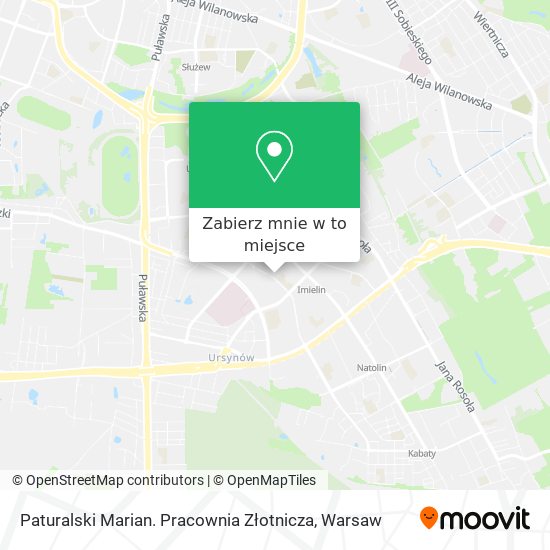 Mapa Paturalski Marian. Pracownia Złotnicza