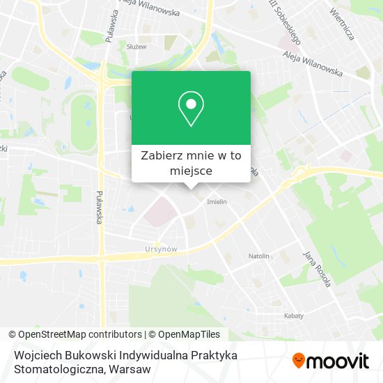 Mapa Wojciech Bukowski Indywidualna Praktyka Stomatologiczna