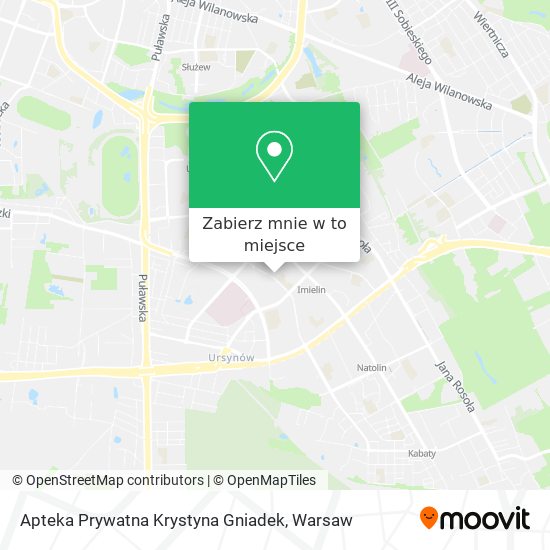 Mapa Apteka Prywatna Krystyna Gniadek