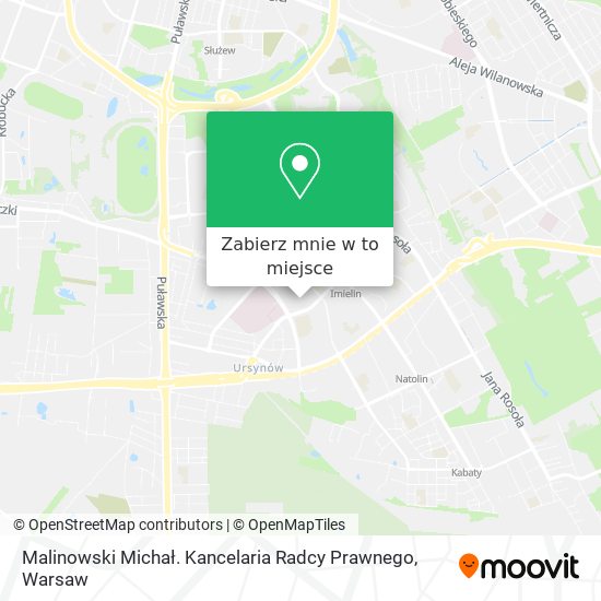 Mapa Malinowski Michał. Kancelaria Radcy Prawnego