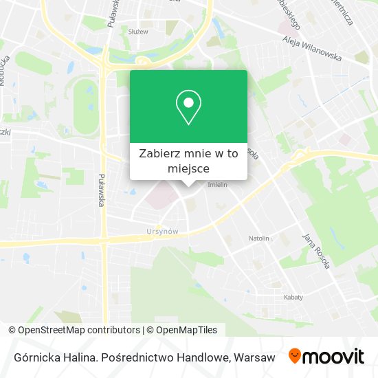 Mapa Górnicka Halina. Pośrednictwo Handlowe