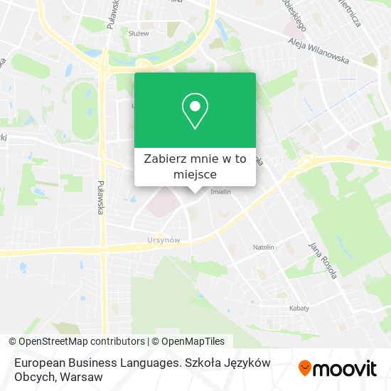 Mapa European Business Languages. Szkoła Języków Obcych