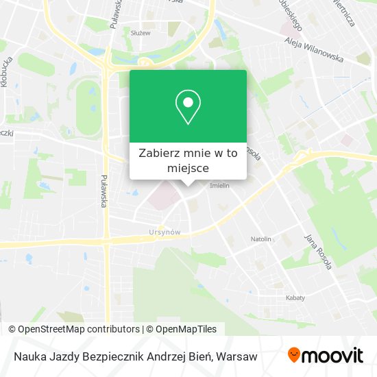 Mapa Nauka Jazdy Bezpiecznik Andrzej Bień