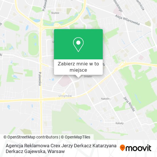 Mapa Agencja Reklamowa Crex Jerzy Derkacz Katarzyana Derkacz Gajewska