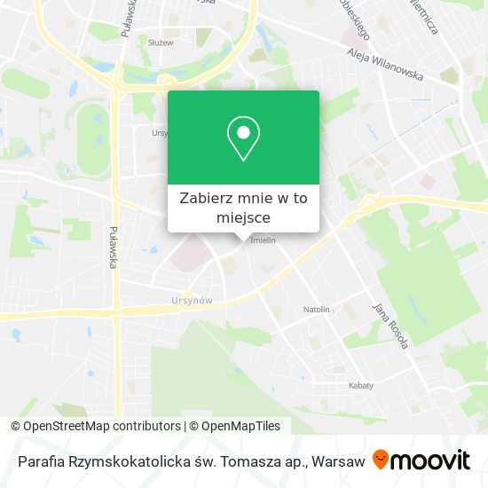 Mapa Parafia Rzymskokatolicka św. Tomasza ap.