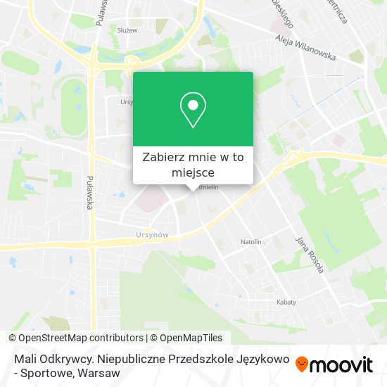 Mapa Mali Odkrywcy. Niepubliczne Przedszkole Językowo - Sportowe