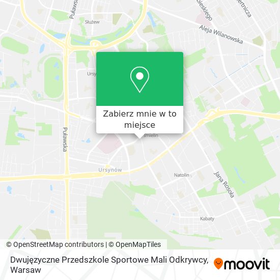 Mapa Dwujęzyczne Przedszkole Sportowe Mali Odkrywcy