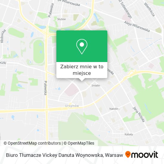 Mapa Biuro Tłumacze Vickey Danuta Woynowska