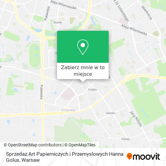 Mapa Sprzedaz Art Papierniczych i Przemyslowych Hanna Golus