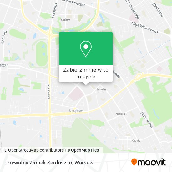 Mapa Prywatny Żłobek Serduszko