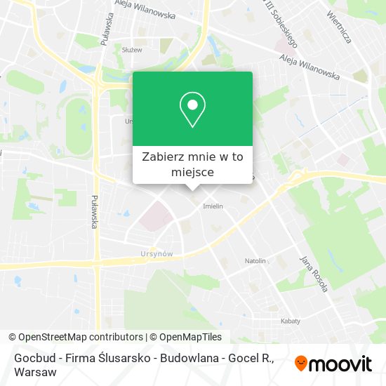 Mapa Gocbud - Firma Ślusarsko - Budowlana - Gocel R.