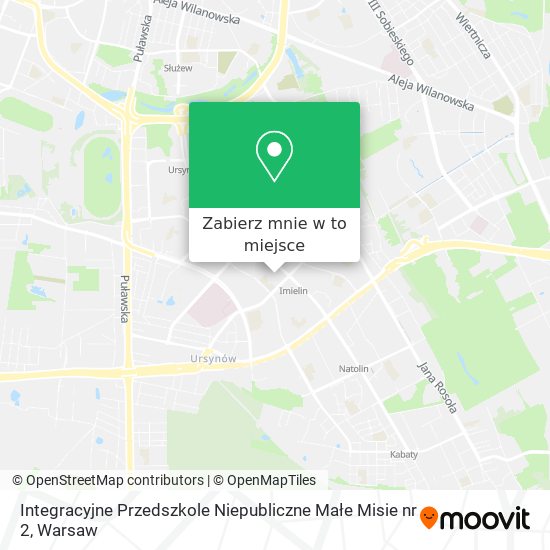 Mapa Integracyjne Przedszkole Niepubliczne Małe Misie nr 2