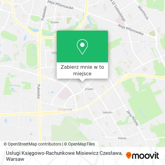 Mapa Usługi Księgowo-Rachunkowe Misiewicz Czesława