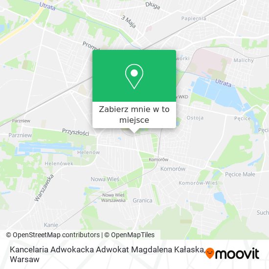 Mapa Kancelaria Adwokacka Adwokat Magdalena Kałaska