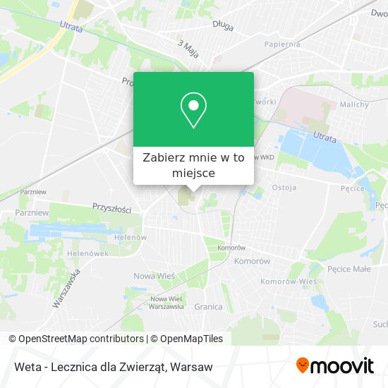 Mapa Weta - Lecznica dla Zwierząt