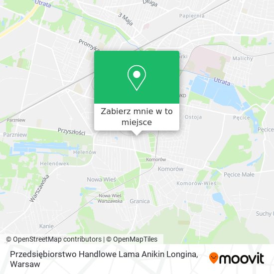 Mapa Przedsiębiorstwo Handlowe Lama Anikin Longina