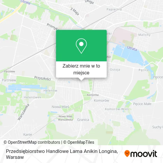 Mapa Przedsiębiorstwo Handlowe Lama Anikin Longina