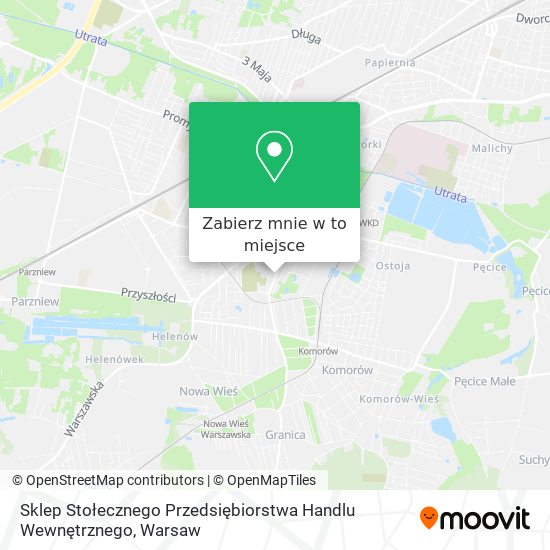 Mapa Sklep Stołecznego Przedsiębiorstwa Handlu Wewnętrznego