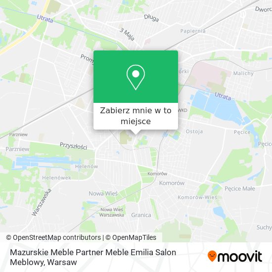 Mapa Mazurskie Meble Partner Meble Emilia Salon Meblowy