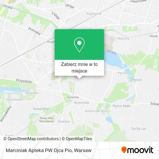 Mapa Marciniak Apteka PW Ojca Pio