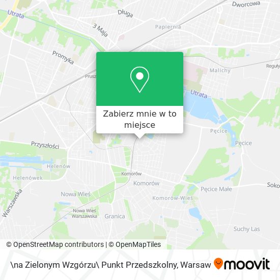 Mapa \na Zielonym Wzgórzu\ Punkt Przedszkolny