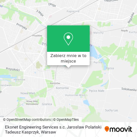 Mapa Ekonet Engineering Services s.c. Jarosław Polański Tadeusz Kasprzyk