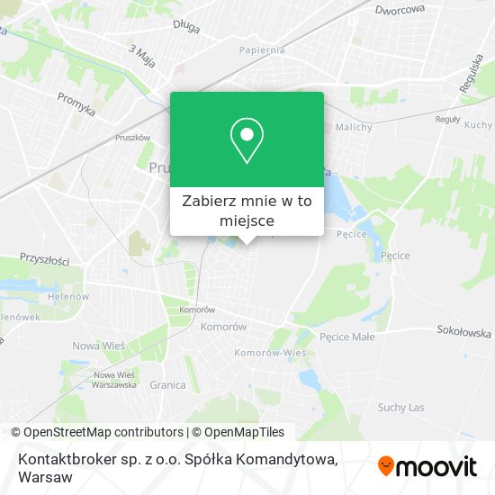 Mapa Kontaktbroker sp. z o.o. Spółka Komandytowa