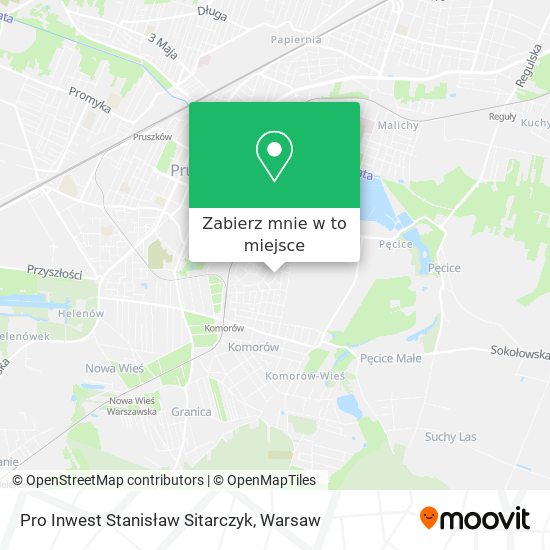 Mapa Pro Inwest Stanisław Sitarczyk