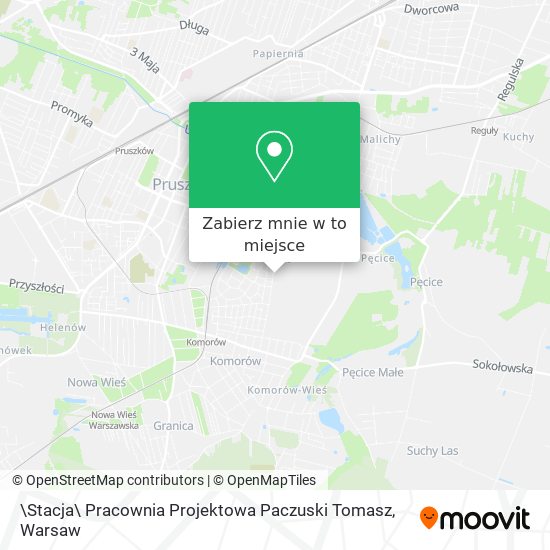 Mapa \Stacja\ Pracownia Projektowa Paczuski Tomasz