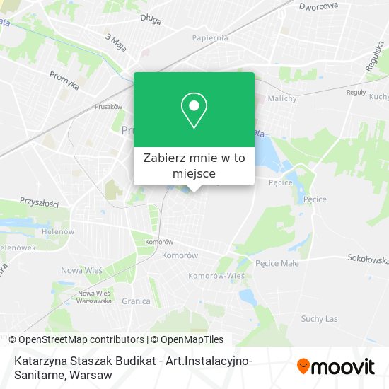 Mapa Katarzyna Staszak Budikat - Art.Instalacyjno-Sanitarne