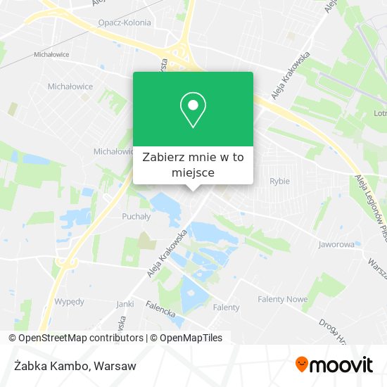 Mapa Żabka Kambo