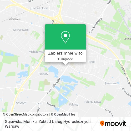 Mapa Gajewska Monika. Zakład Usług Hydraulicznych