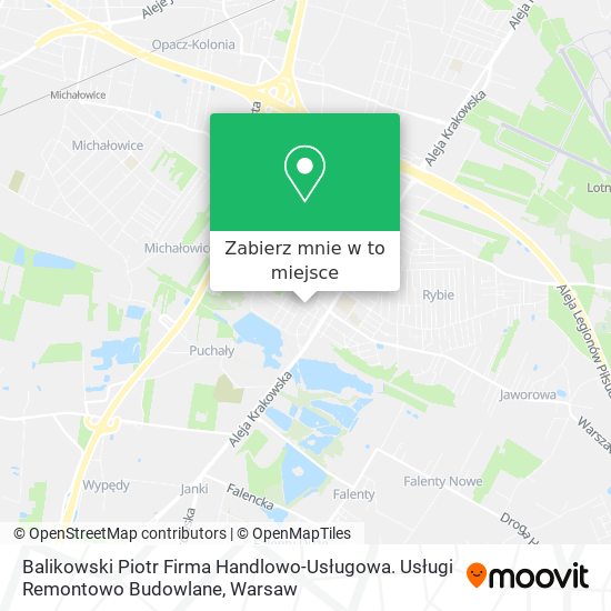 Mapa Balikowski Piotr Firma Handlowo-Usługowa. Usługi Remontowo Budowlane