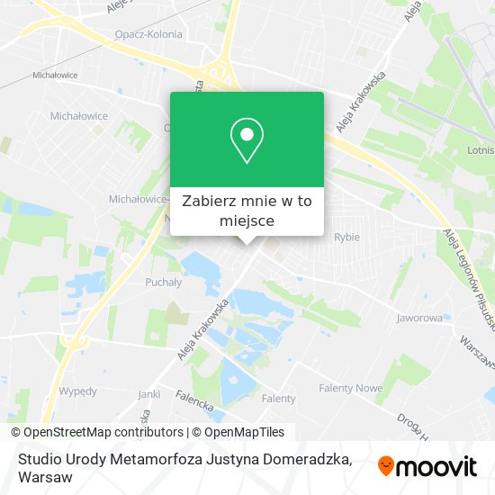 Mapa Studio Urody Metamorfoza Justyna Domeradzka