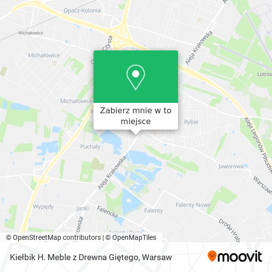 Mapa Kiełbik H. Meble z Drewna Giętego