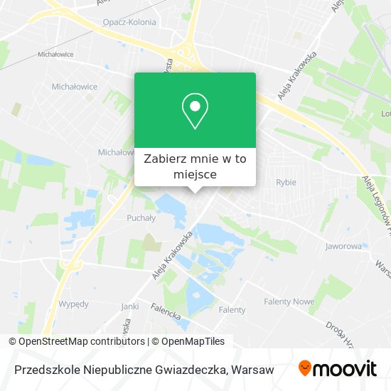 Mapa Przedszkole Niepubliczne Gwiazdeczka