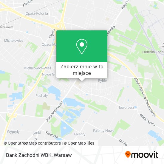 Mapa Bank Zachodni WBK