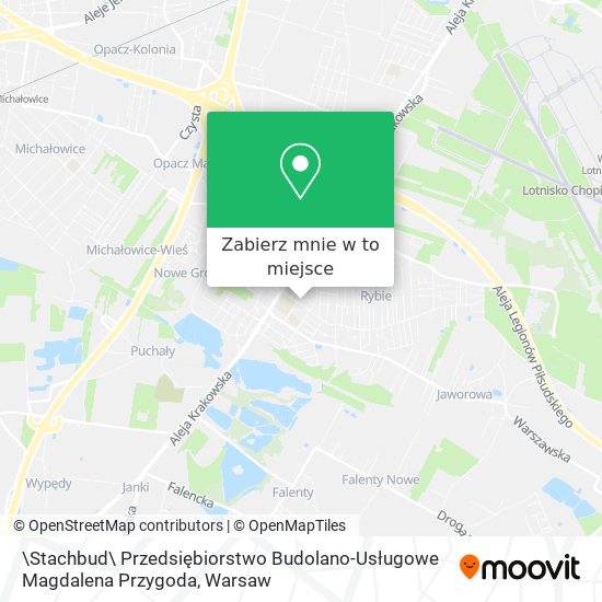 Mapa \Stachbud\ Przedsiębiorstwo Budolano-Usługowe Magdalena Przygoda