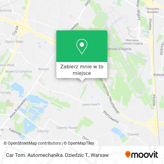 Mapa Car Tom. Automechanika. Dziedzic T.