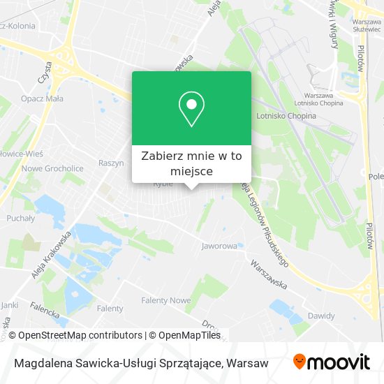 Mapa Magdalena Sawicka-Usługi Sprzątające