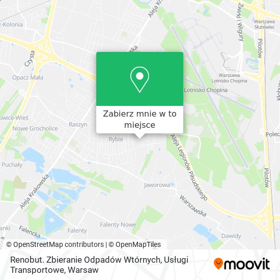 Mapa Renobut. Zbieranie Odpadów Wtórnych, Usługi Transportowe