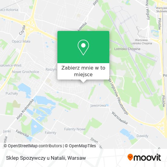 Mapa Sklep Spozywczy u Natalii