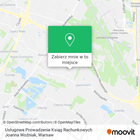 Mapa Usługowe Prowadzenie Ksiąg Rachunkowych Joanna Woźniak