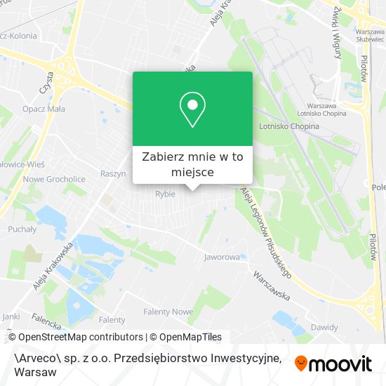 Mapa \Arveco\ sp. z o.o. Przedsiębiorstwo Inwestycyjne