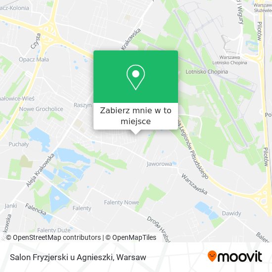 Mapa Salon Fryzjerski u Agnieszki