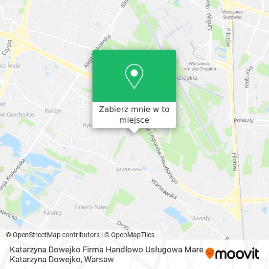 Mapa Katarzyna Dowejko Firma Handlowo Usługowa Mare Katarzyna Dowejko