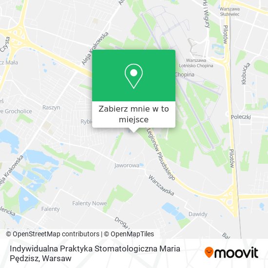 Mapa Indywidualna Praktyka Stomatologiczna Maria Pędzisz